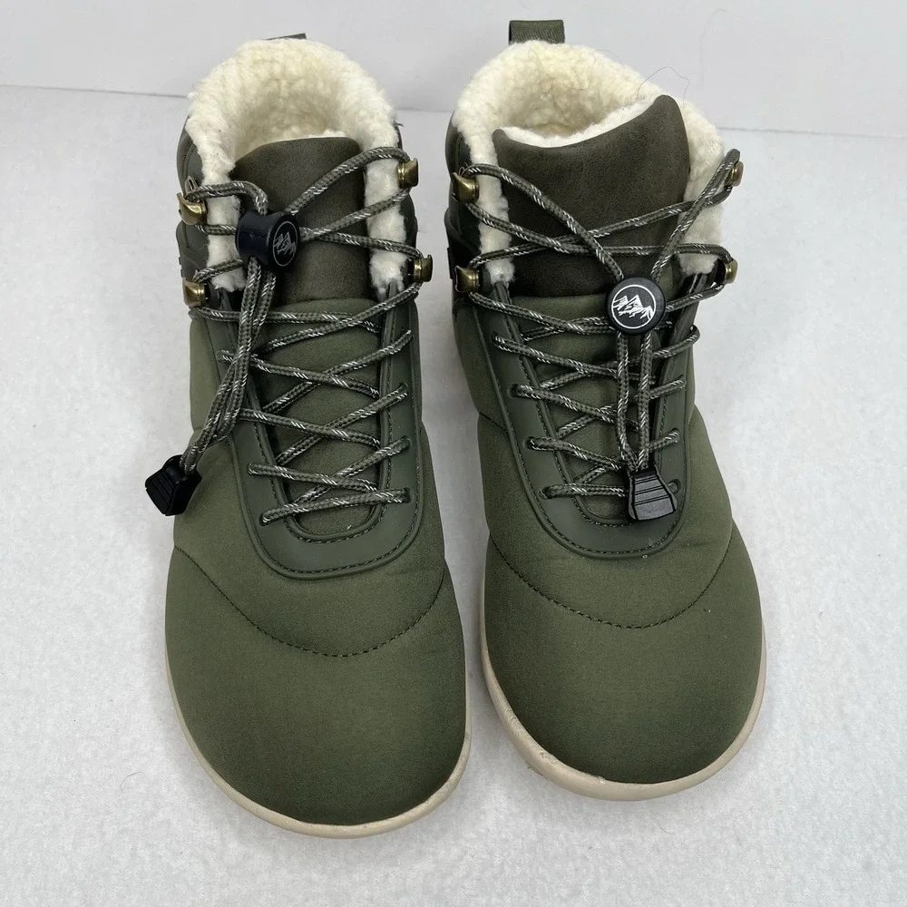 HF‎ Azura Ergonomic Supportive Winter Barefoot Shoes Green Women's 38 EU 7.5 / 8
